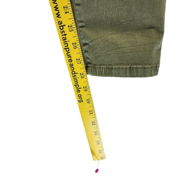 NUKUTAVAKE Boys Slim Jeans Green Chino Denim Size 16 Stretch Adjustable Waist - Picture 8 of 9